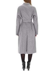 BOSS Women's Belted Coat Grey