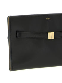 Toteme Belted Crossbody Bag Black