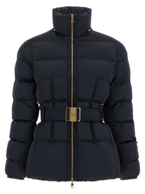 Elisabetta Franchi Belted Down Jacket Black
