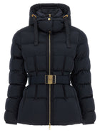 Elisabetta Franchi Belted Down Jacket Black