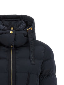 Elisabetta Franchi Belted Down Jacket Black