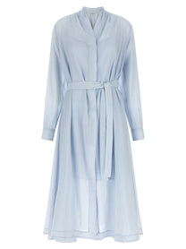 Toteme Belted Dress Blue