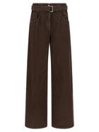 Brunello Cucinelli Belted Jeans Brown