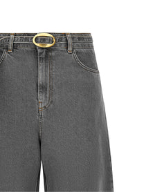 TWINSET Belted Jeans Grey