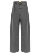 TWINSET Belted Jeans Grey