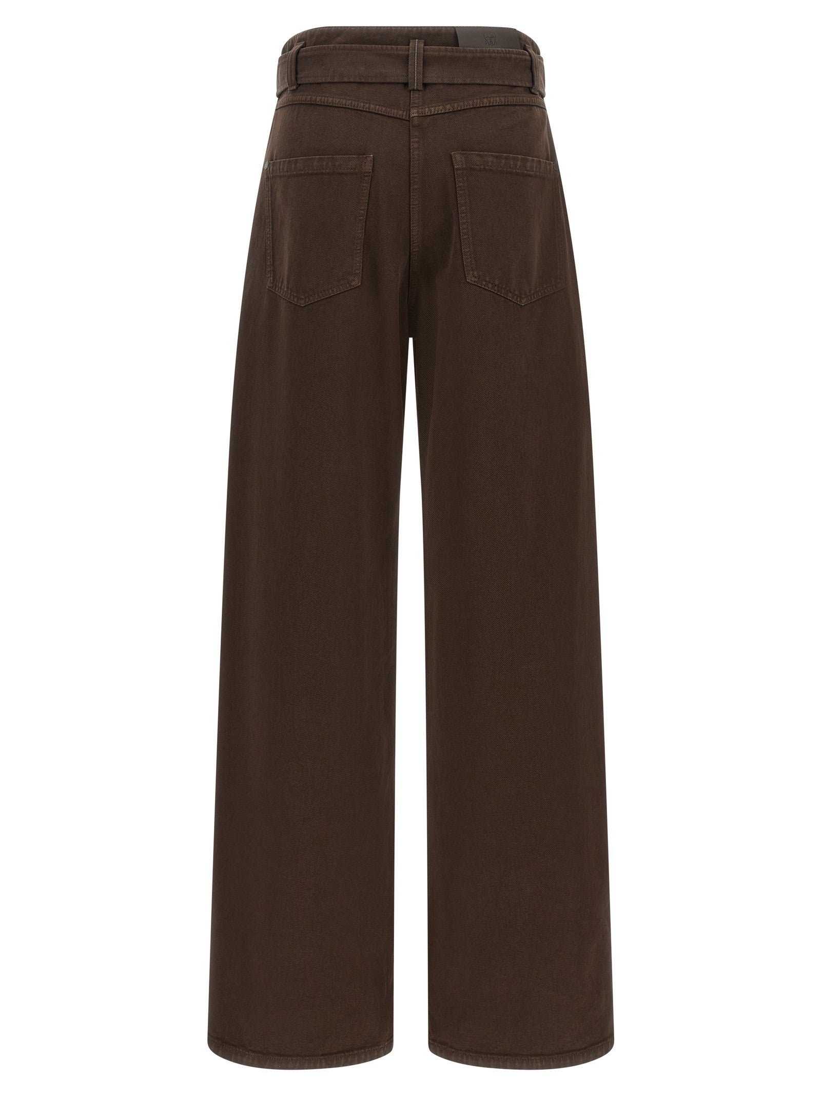 Brunello Cucinelli Belted Jeans Brown