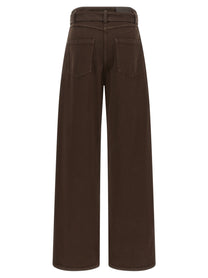 Brunello Cucinelli Belted Jeans Brown