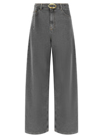 TWINSET Belted Jeans Grey