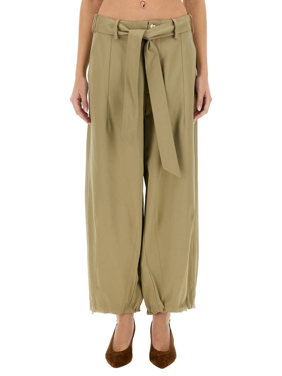 Alysi Women's Belted Pants Beige Alysi