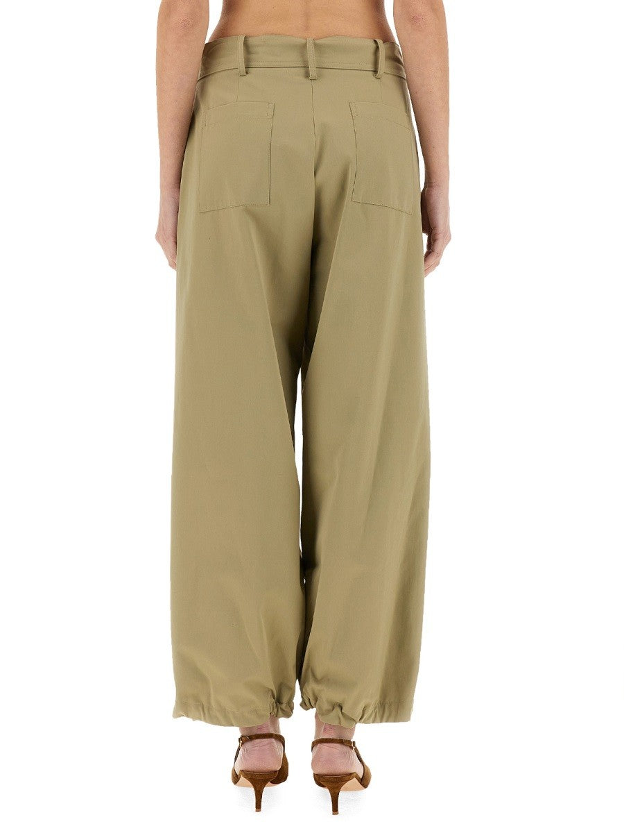 Alysi Women's Belted Pants Beige Alysi