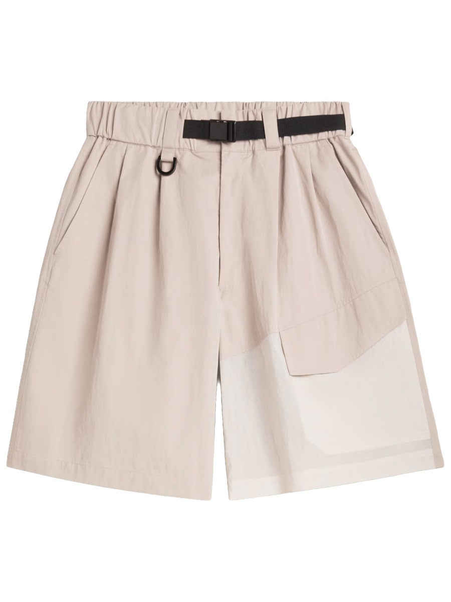 Y-3 Men's Belted Shorts Beige
