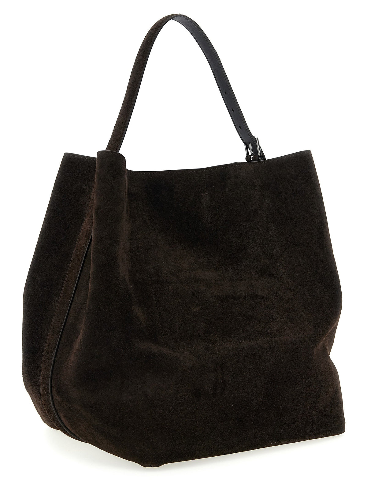 Toteme Belted Tote Shoulder Bag Brown, view 2