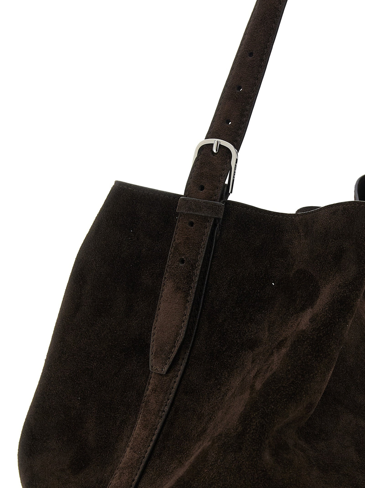 Toteme Belted Tote Shoulder Bag Brown, view 3
