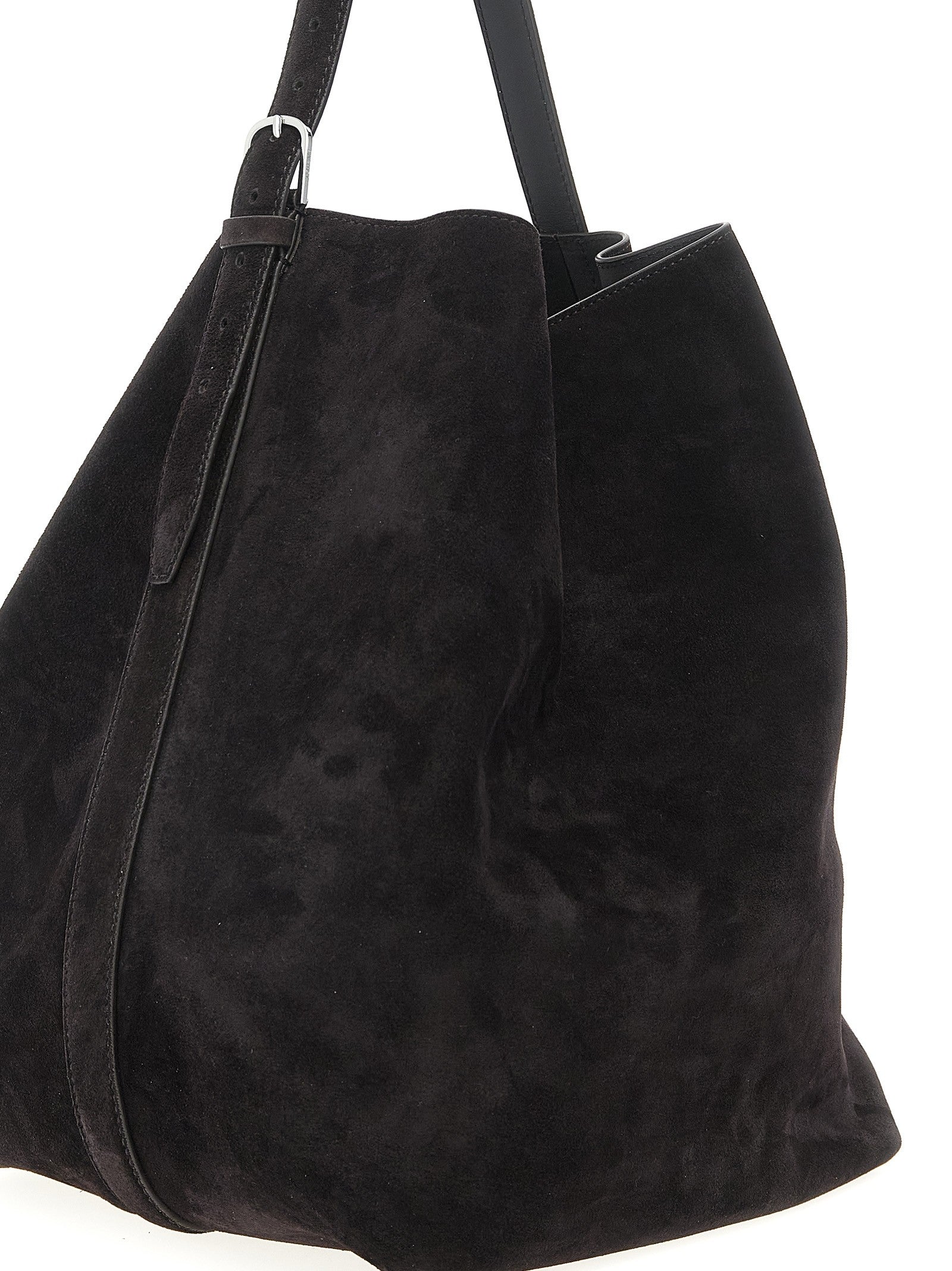 Toteme Belted Tote Shoulder Bag Brown