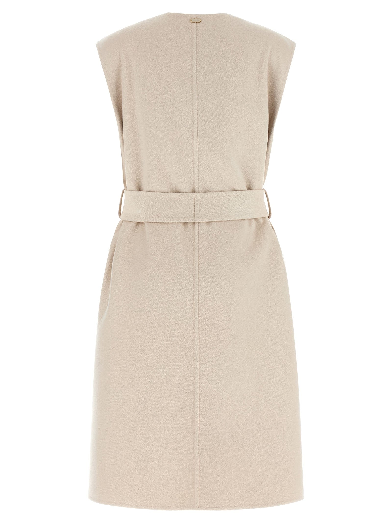 Agnona Belted Vest Beige