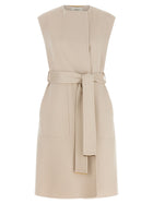 Agnona Belted Vest Beige
