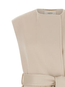 Agnona Belted Vest Beige