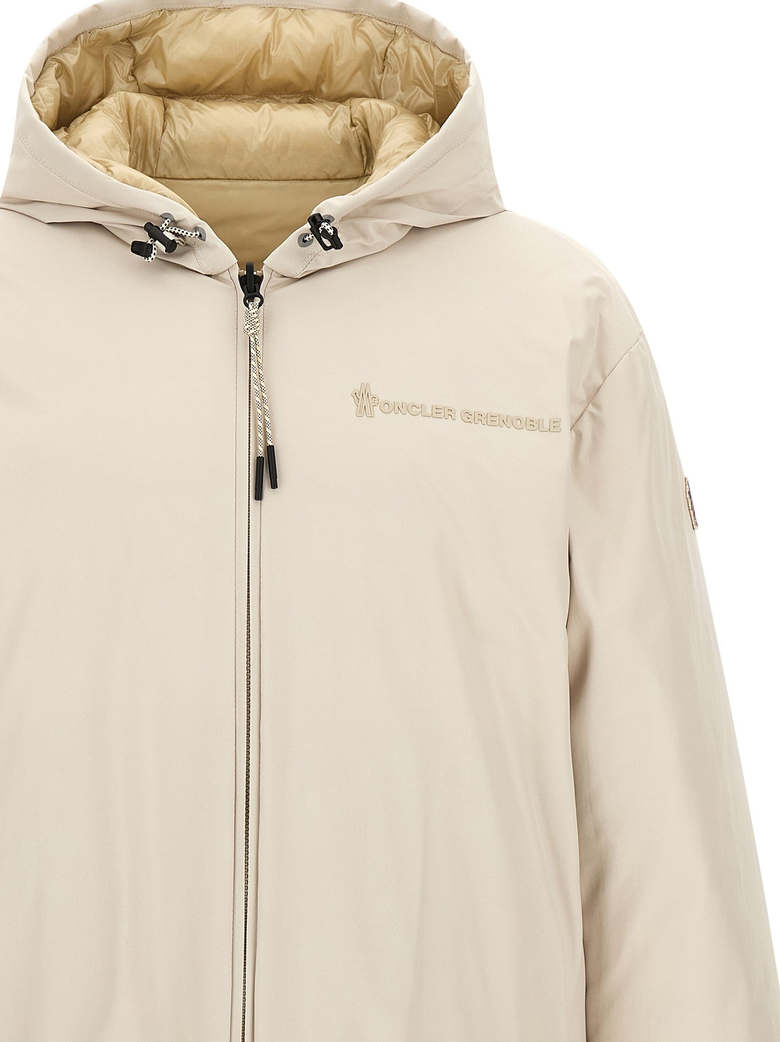 Moncler Grenoble Berguns Reversible Down Jacket Beige