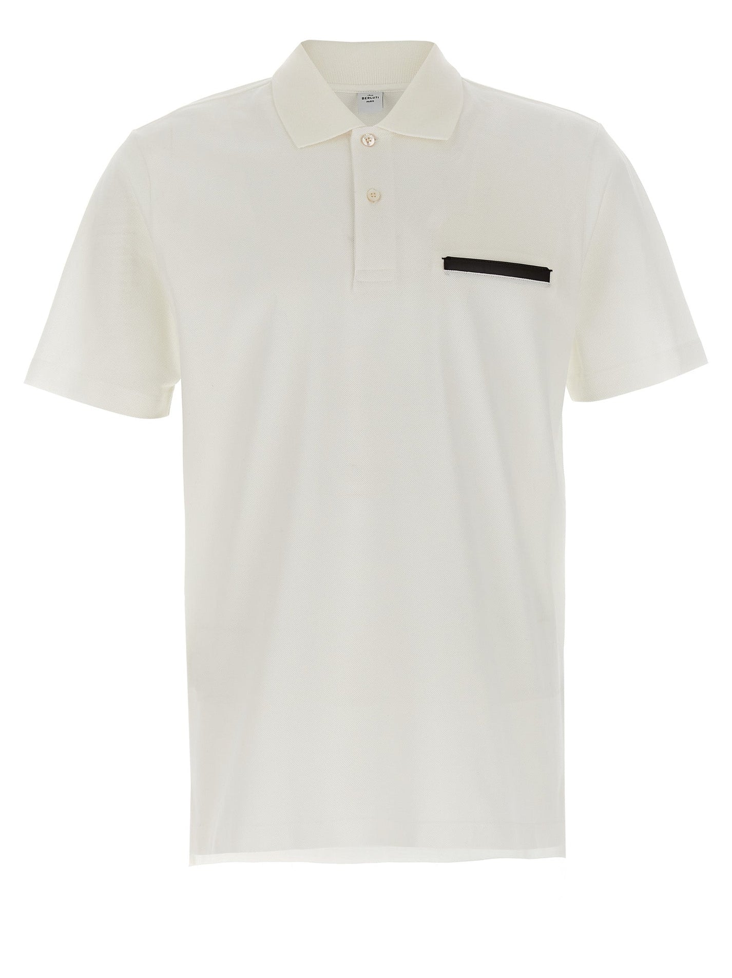 BERLUTI - BERLUTI - ’Leather Tab’ polo shirt - Men’s Tops