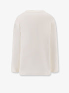 Max Mara Women's Berma Cotton and Silk Sweatshirt White, view 2