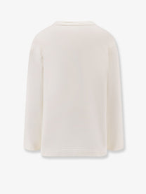 Max Mara Women's Berma Cotton and Silk Sweatshirt White