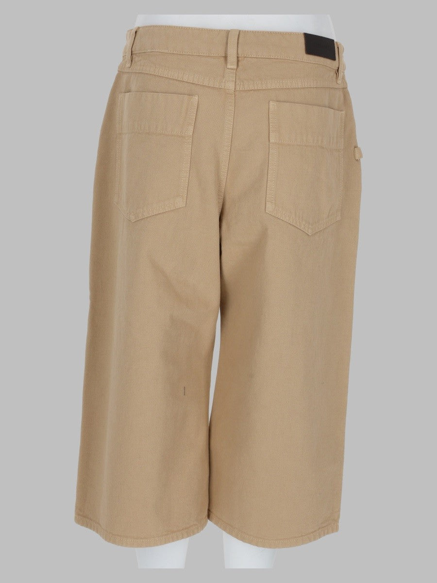 Lemaire Women's Bermuda Tasche in Twill Pesante Beige, view 2