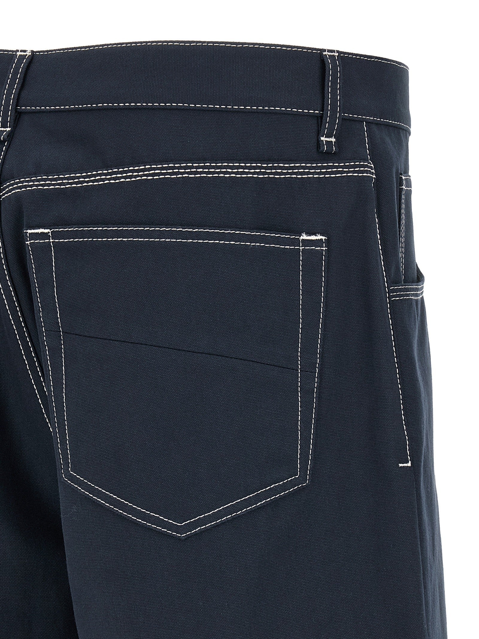 Fendi Bermuda Cargo Canvas Shorts Blue