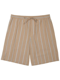 Paolo Pecora Milano Men's Bermuda Con Cintura Elastica in Cotone Beige