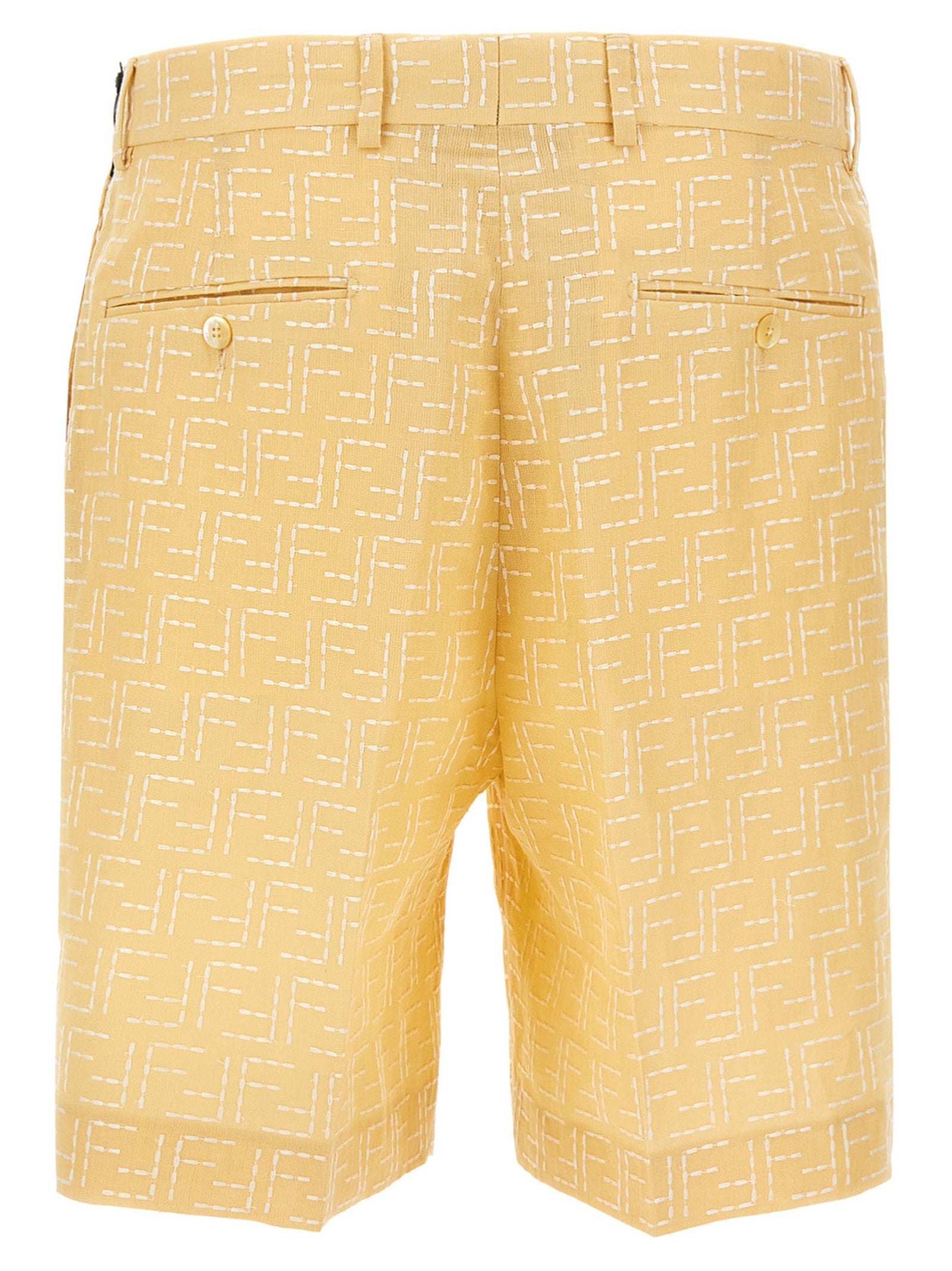 Fendi Bermuda Jacquard Yellow