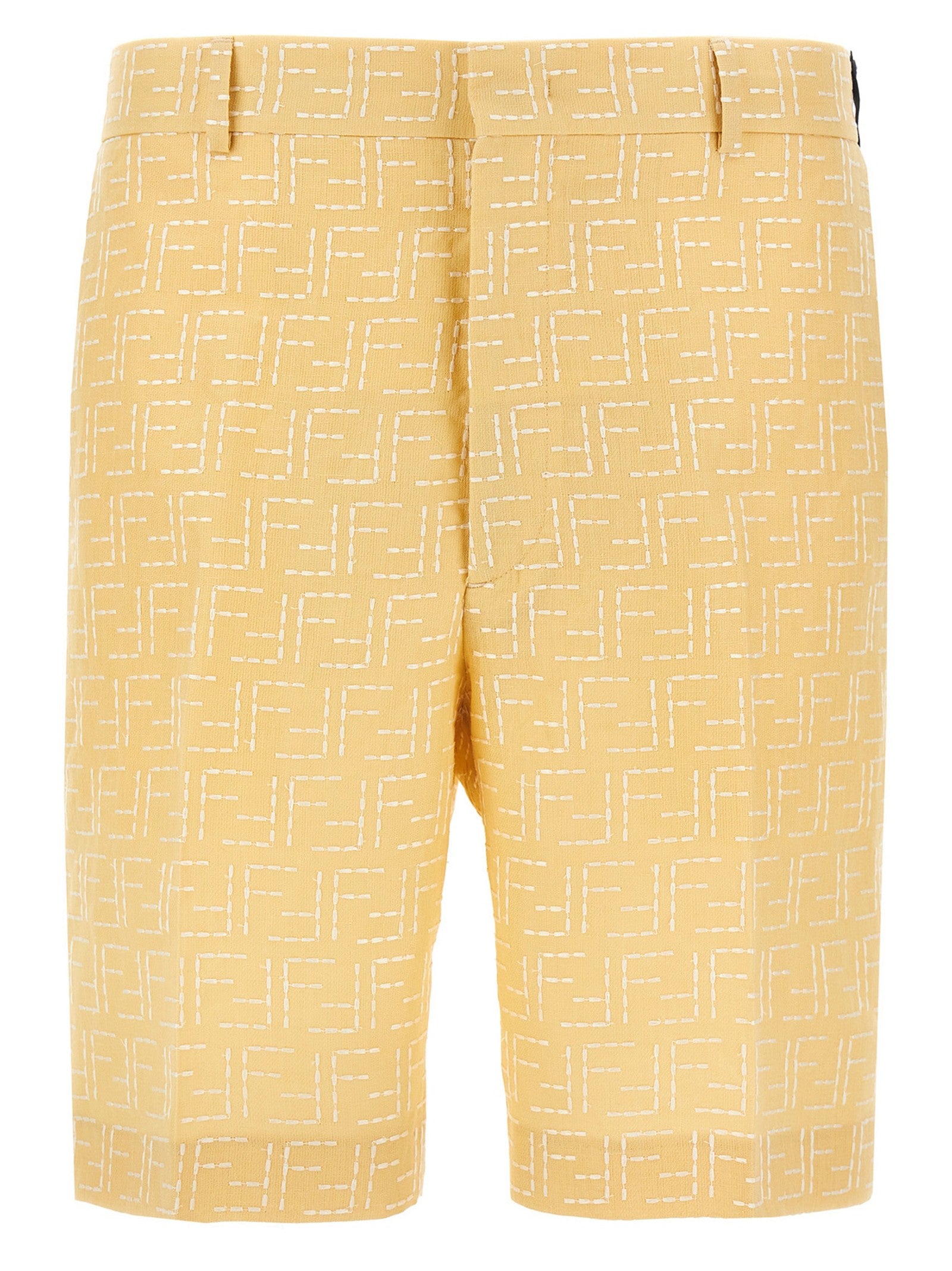 Fendi Bermuda Jacquard Yellow
