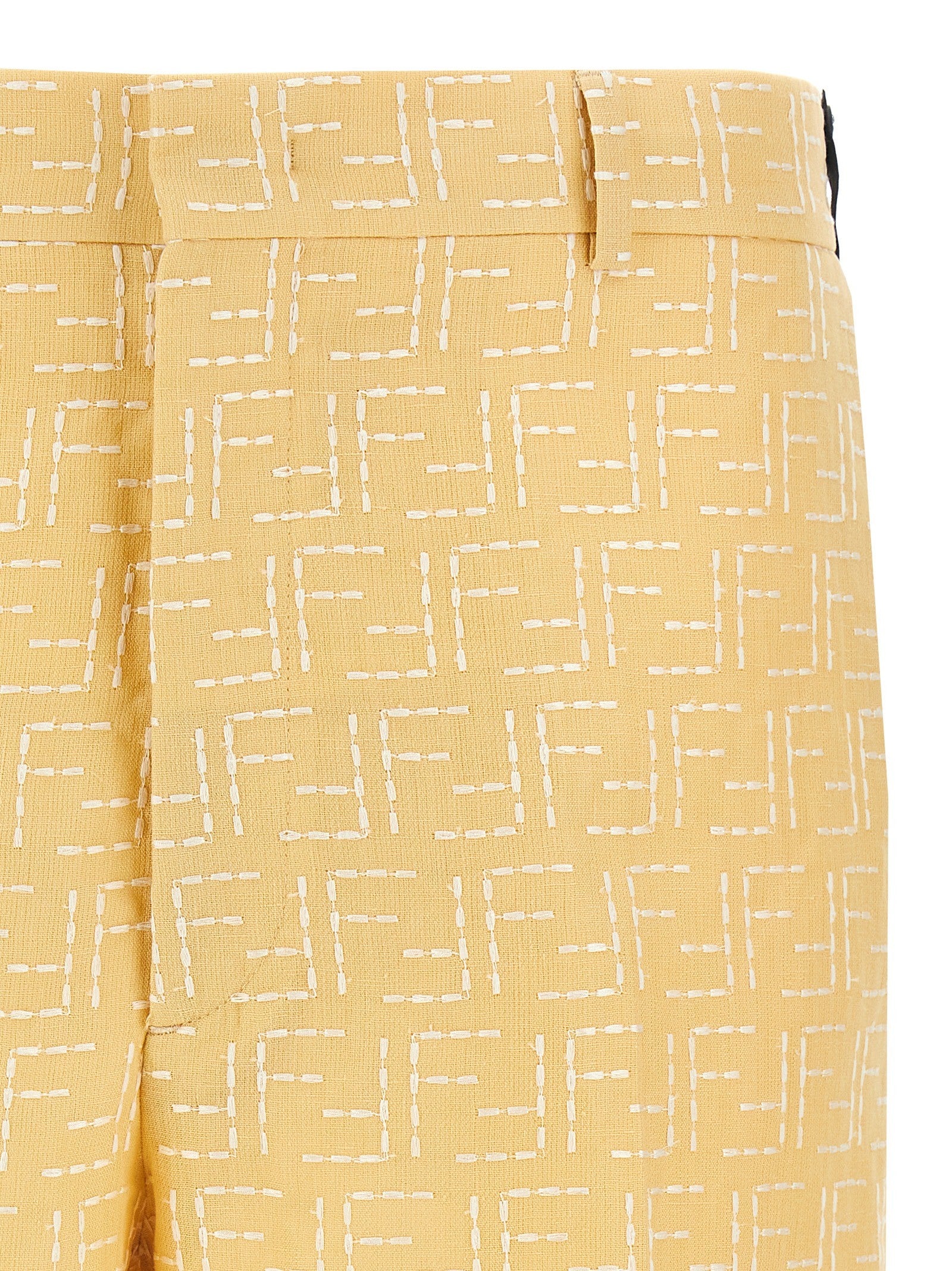 Fendi Bermuda Jacquard Yellow