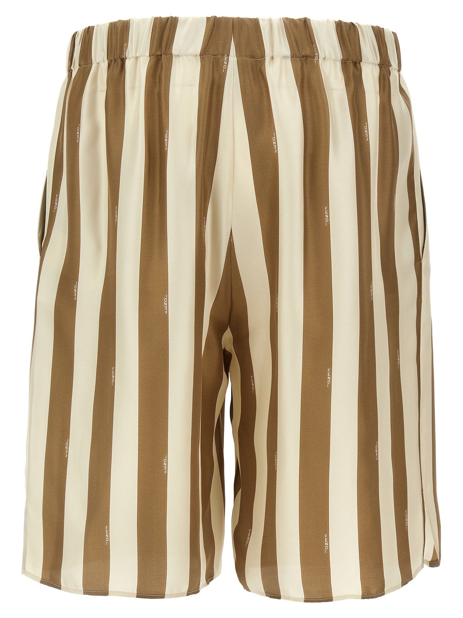 Fendi Bermuda Pequin Beige
