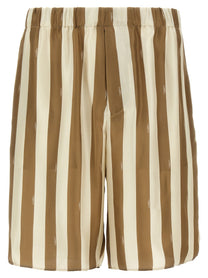 Fendi Bermuda Pequin Beige