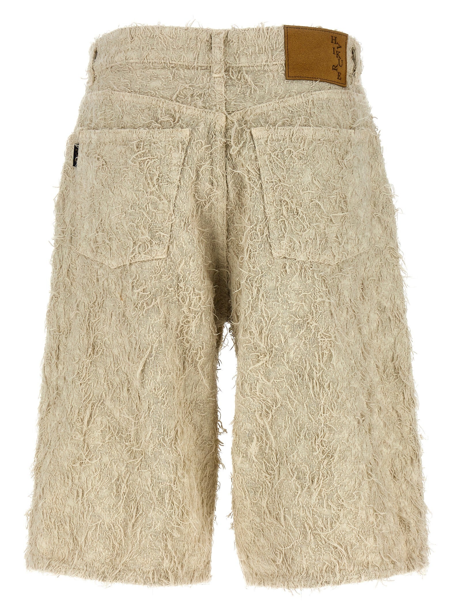 Haikure Bermuda Shorts Becky Fur Denim Beige