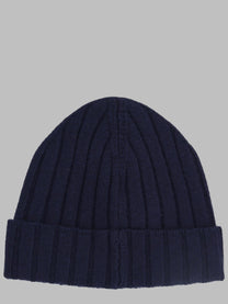 Emporio Armani Men's Berretto Coste Con Risvolto Ripiegato Blue