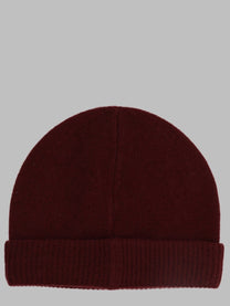 Emporio Armani Men's Berretto Con Bordo Coste Red