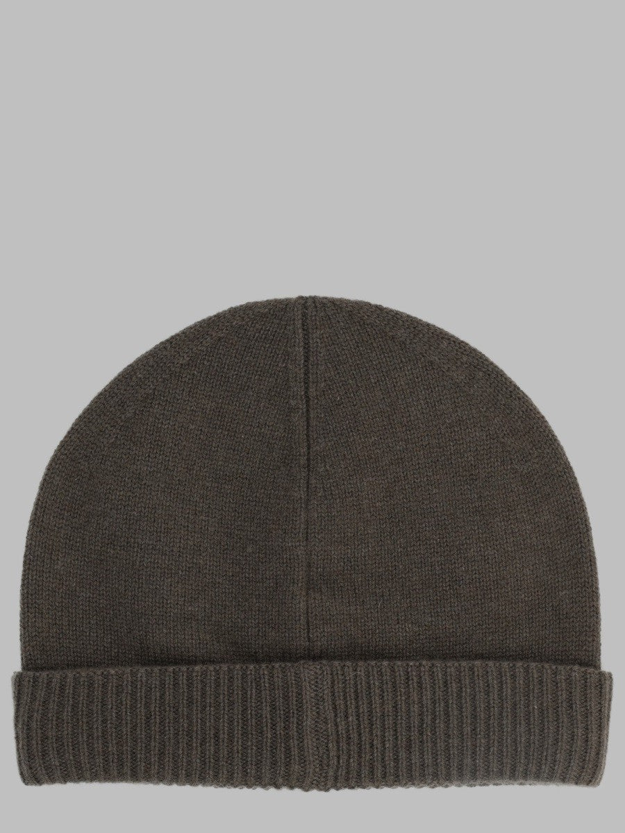 Emporio Armani Men's Berretto Con Bordo Coste Brown