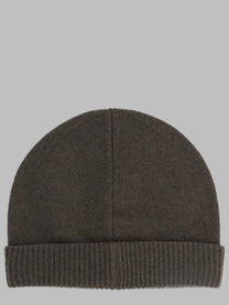 Emporio Armani Men's Berretto Con Bordo Coste Brown