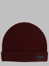 Emporio Armani Men's Berretto Con Bordo Coste Red