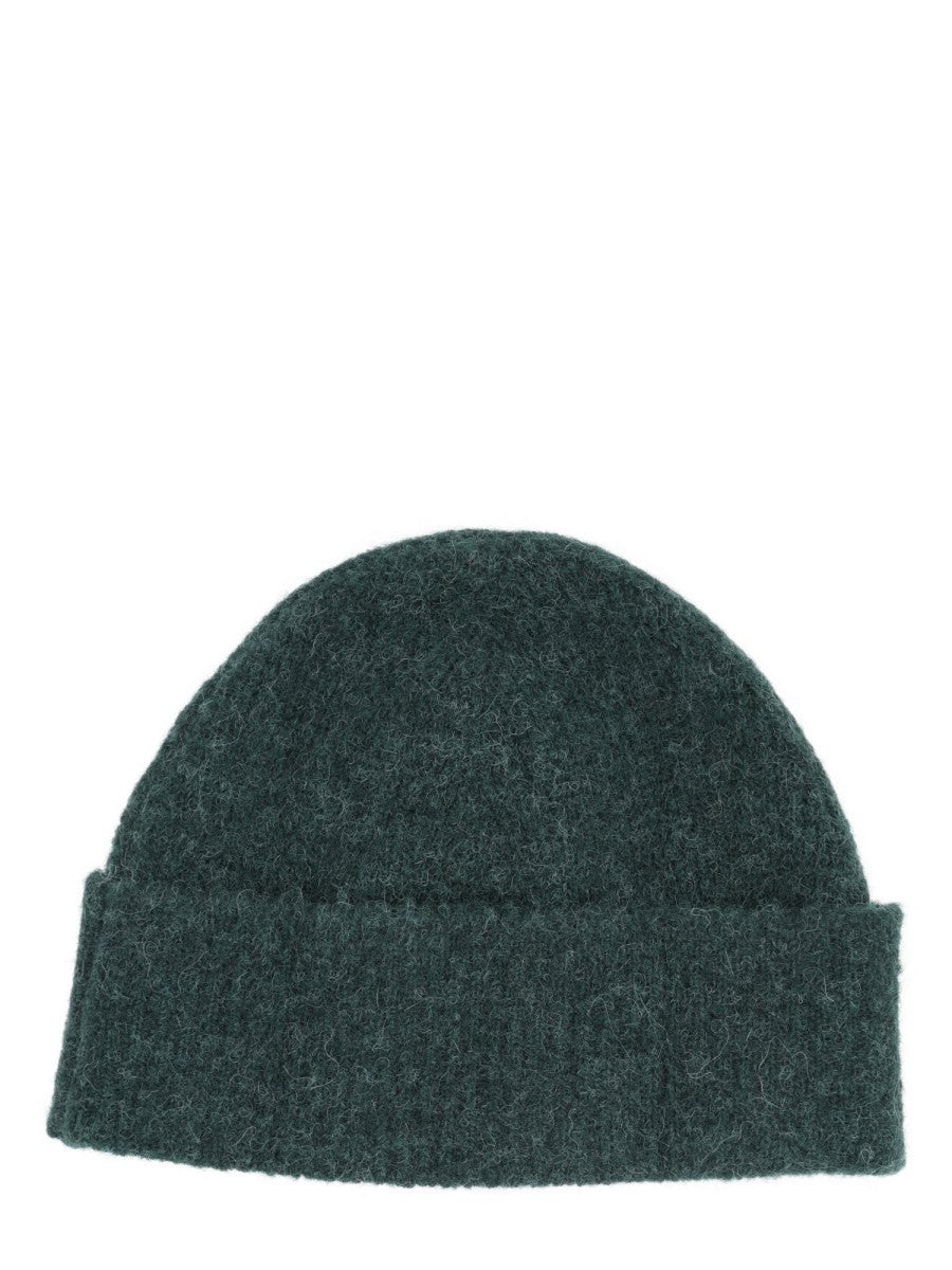 Ami Paris Unisex Beanie with Ami De Cœur Green, view 2