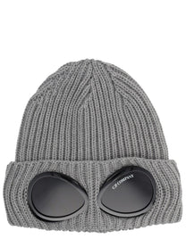 C.P. Company Men's Berretto Con Occhiale Grey