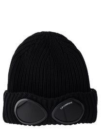 C.P. Company Men's Berretto Con Occhiale Black