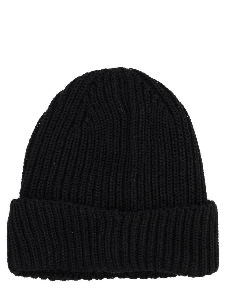 C.P. Company Men's Berretto Con Occhiale Black