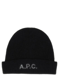 A.P.C Unisex Berretto in Lana Con Black