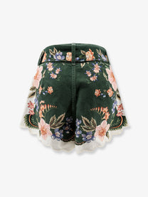 FARM Rio Women's Berry Garden Cotton Shorts Black