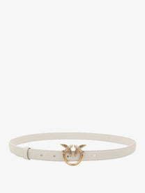 Pinko Women's Berry Leather Belt White