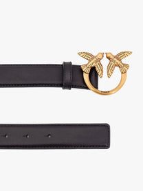 Pinko Women's Berry Leather Belt Black
