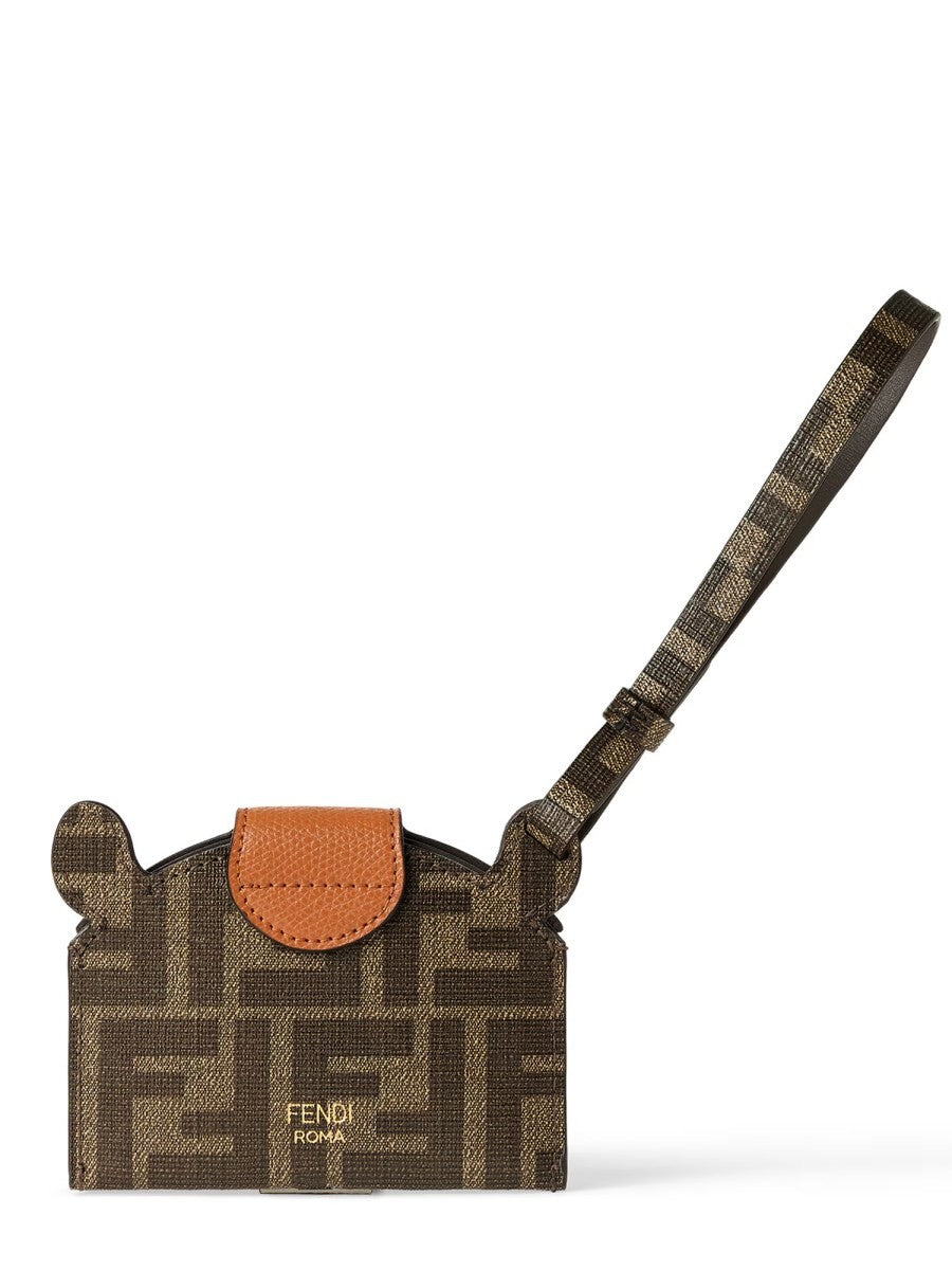 Fendi Women's Best Friend Forever Card Holder Brown