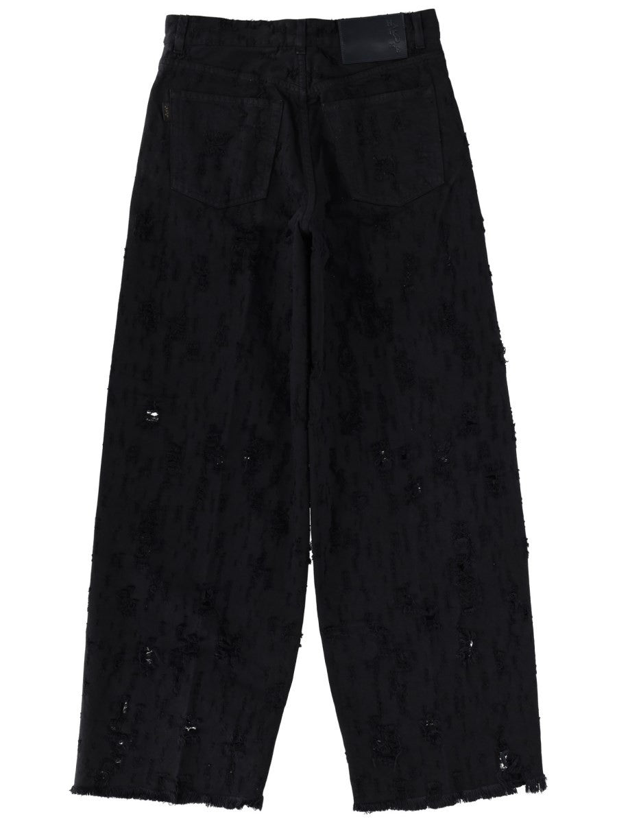 Haikure Women's Bethany Bull Destroy Jeans Black