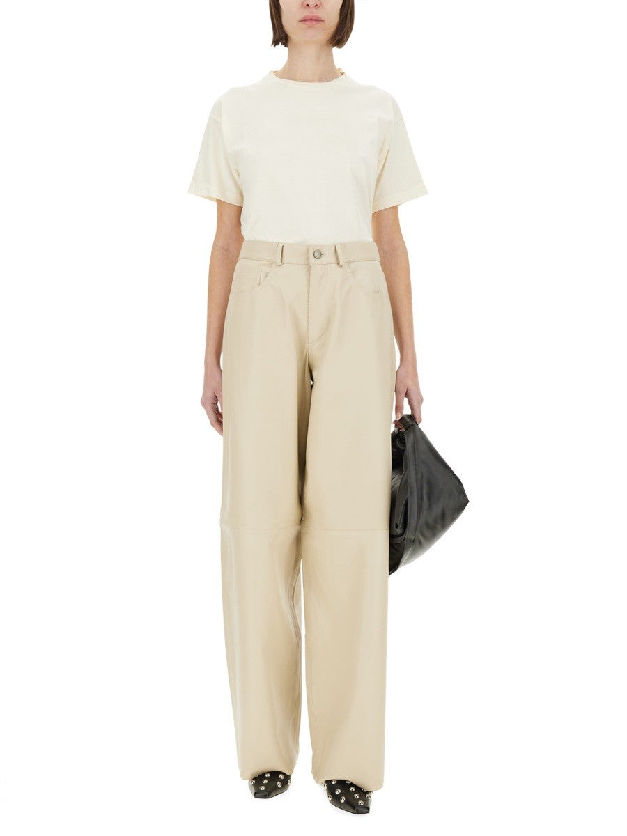 Haikure Women's Bethany Leather Pants White